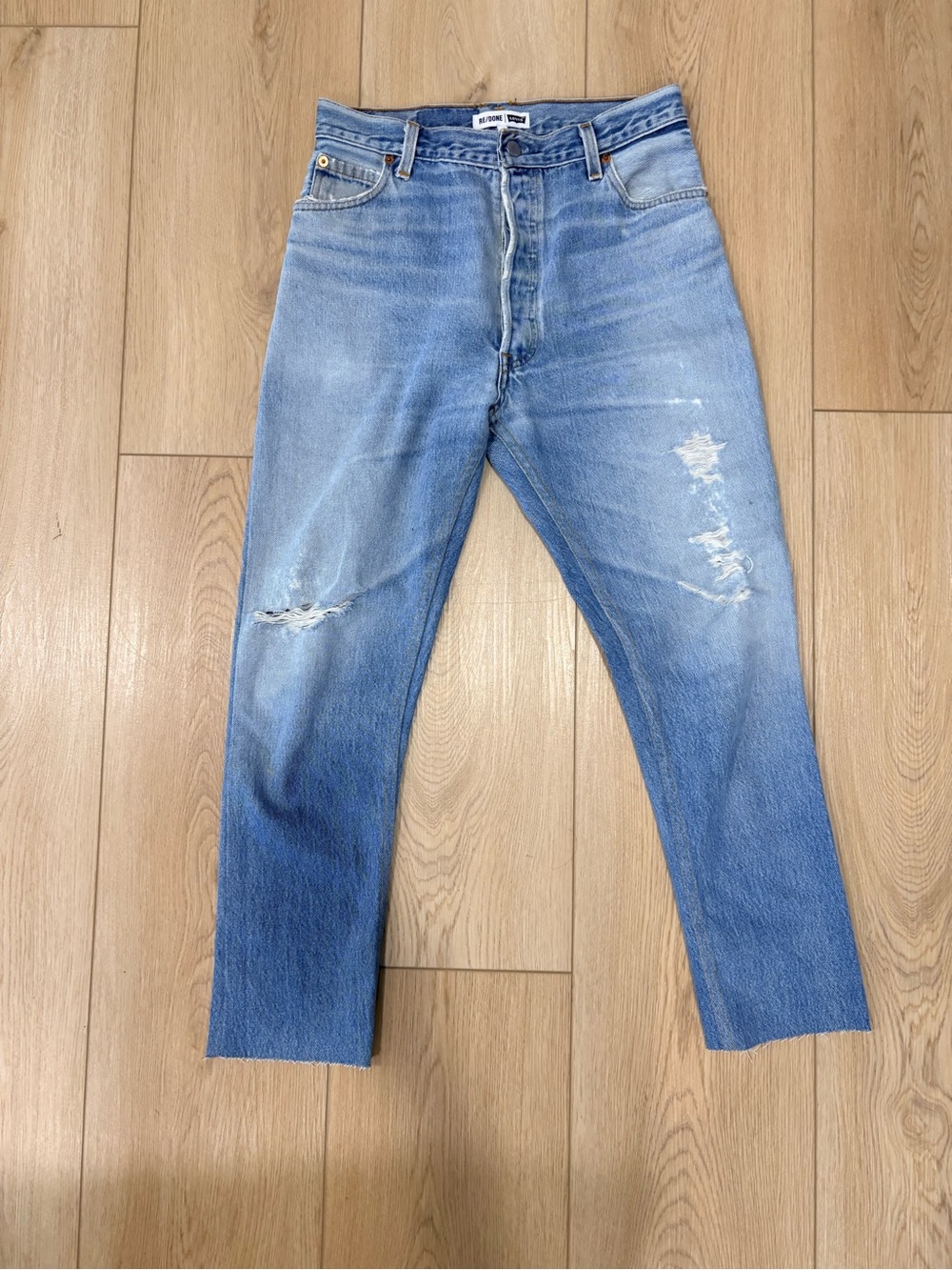 RE/DONE x Levi’s Vintage Denim High Rise Distressed Jeans Size 27 Made in USA